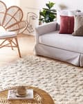 Miniatyrbillede 2 af 7: Bomuldstæppe 160 x 230 cm beige ITANAGAR Lumarko!
