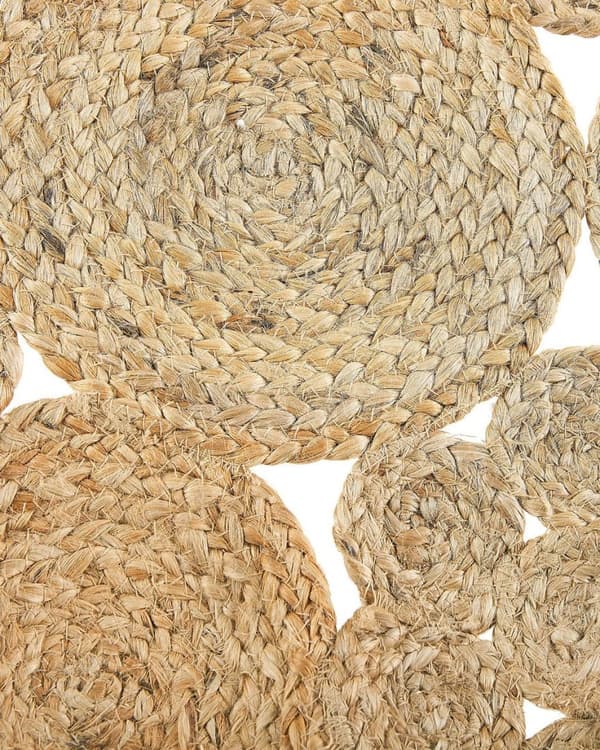 Rund jutematta 135 cm beige GERDEK Lumarko!