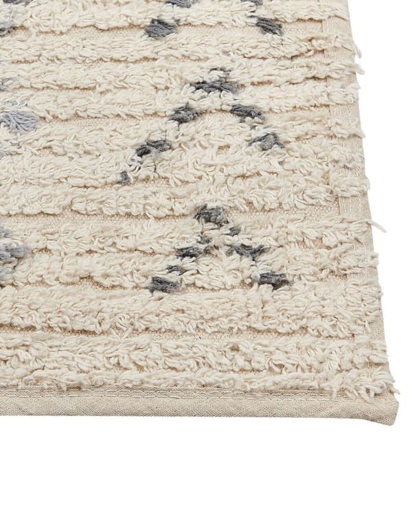 Bomuldstæppe 80 x 150 cm beige DISPUR Lumarko!
