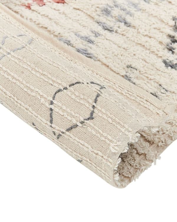 Bomuldstæppe 80 x 150 cm beige DISPUR Lumarko!