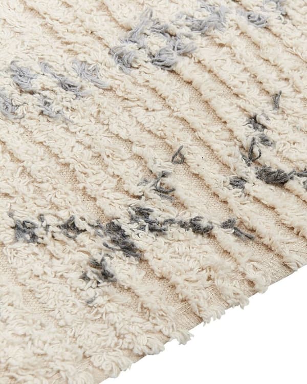 Bomuldstæppe 80 x 150 cm beige DISPUR Lumarko!