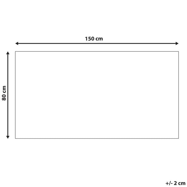 Bomuldstæppe 80 x 150 cm beige DISPUR Lumarko!