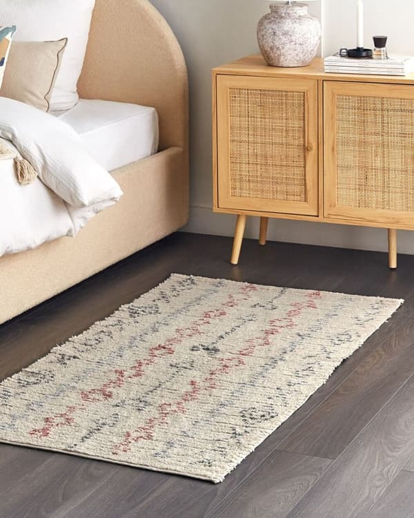 Bomuldstæppe 80 x 150 cm beige DISPUR Lumarko!