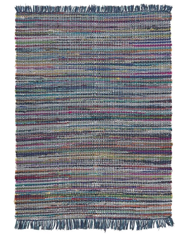 Bomuldstæppe 160 x 230 cm blå BESNI Lumarko!