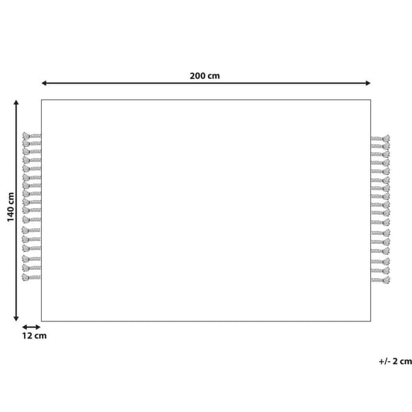 Juuttimatto 140 x 200 cm beige ORTAOBA Lumarko!
