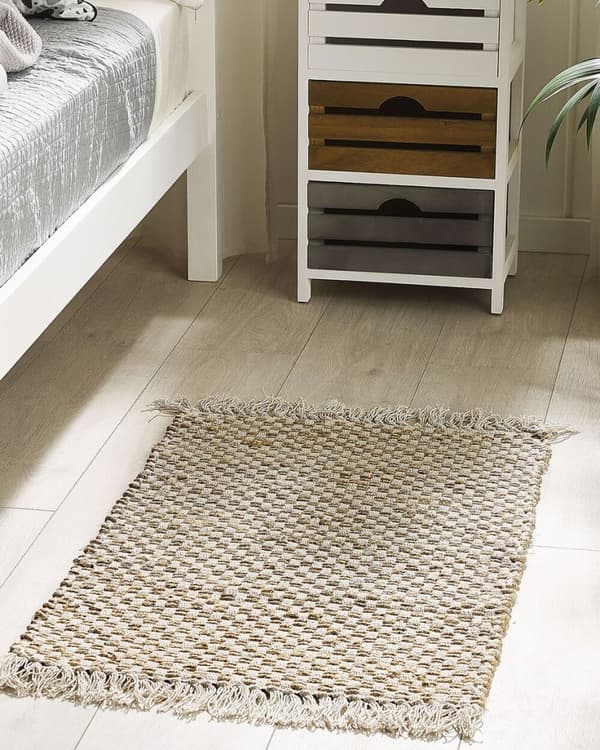 Juuttimatto 50 x 80 cm beige ZERDALI Lumarko!