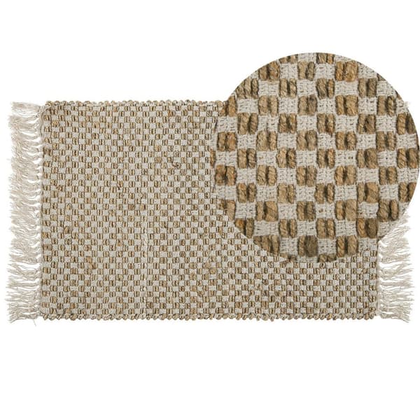 Juuttimatto 50 x 80 cm beige ZERDALI Lumarko!