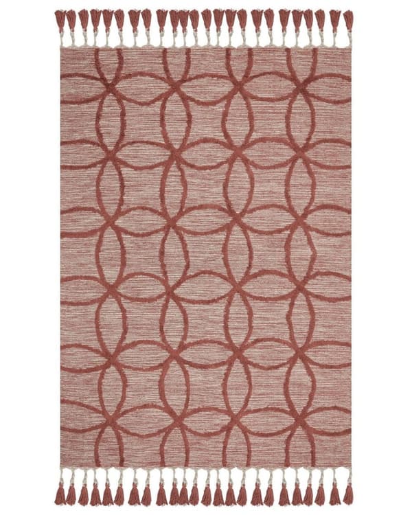 Puuvillamatto 160 x 230 cm punainen KIRSEHIR Lumarko!