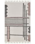 Pikkukuva 3 / 6: Puuvillamatto 160 x 230 cm beige ja musta MURADIYE Lumarko!