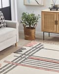Pikkukuva 2 / 6: Puuvillamatto 160 x 230 cm beige ja musta MURADIYE Lumarko!