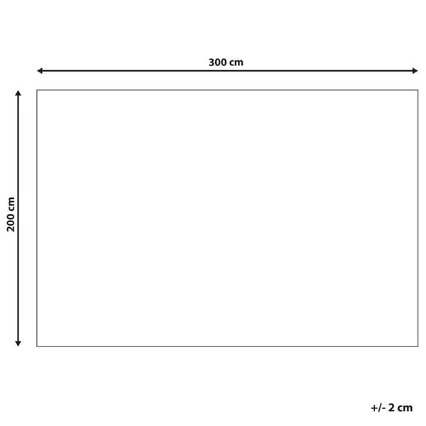 Puuvillamatto 200 x 300 cm harmaa SILVAN Lumarko!