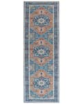 Pikkukuva 3 / 6: Matto 70 x 200 cm sini-oranssi RITAPURAM Lumarko!