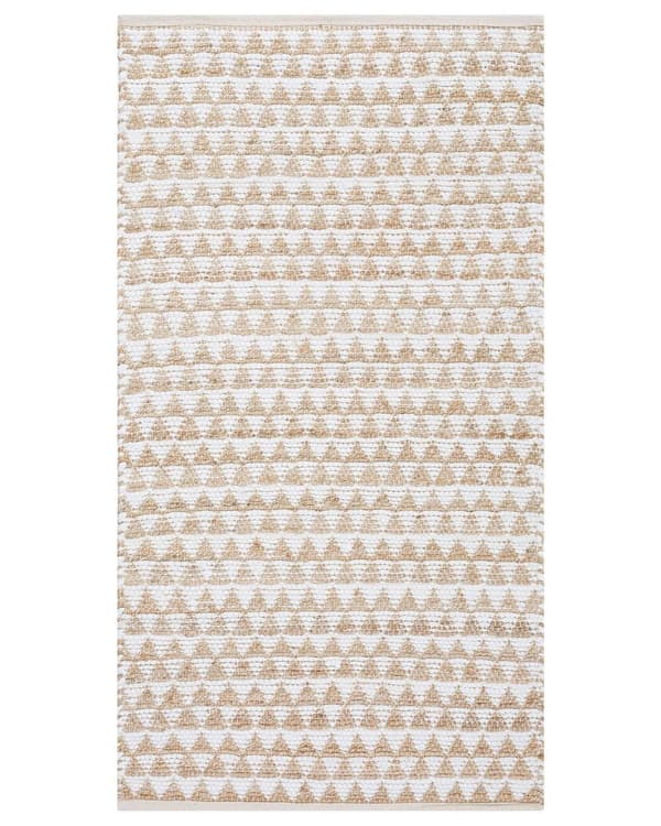 Jute tæppe 80 x 150 cm beige TUNCELI Lumarko!