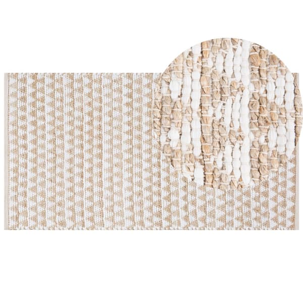 Jute tæppe 80 x 150 cm beige TUNCELI Lumarko!