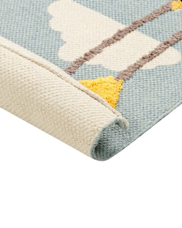 Lasten puuvillamatto jääkarhuaiheinen 80 x 150 cm monivärinen BARUS Lumarko!
