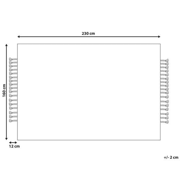 Jutematta 160 x 230 cm beige DEDEMLI Lumarko!