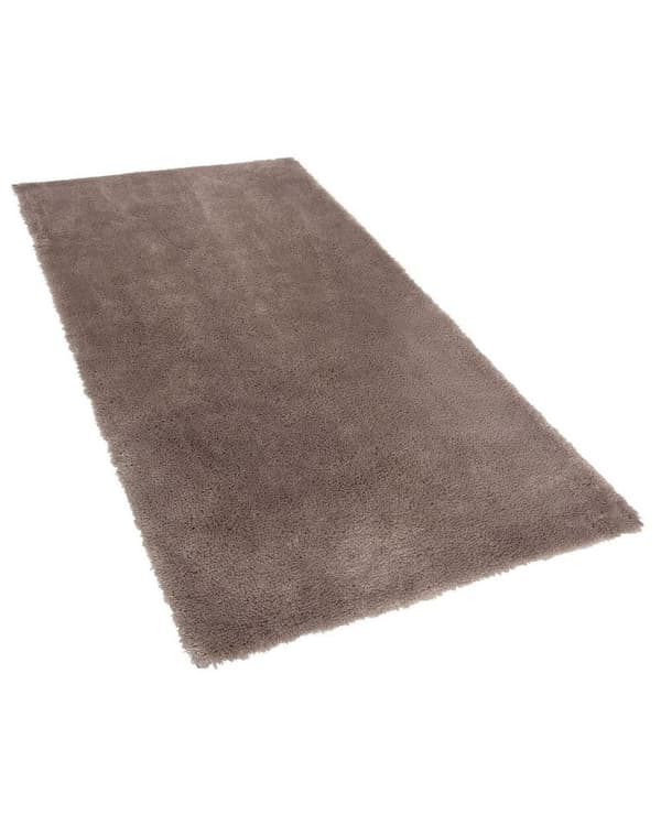 Shaggy tæppe 80 x 150 cm brun EVREN Lumarko!