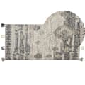 Pikkukuva 1 / 7: Villa kilim matto 80 x 150 cm harmaa ARATASHEN Lumarko!