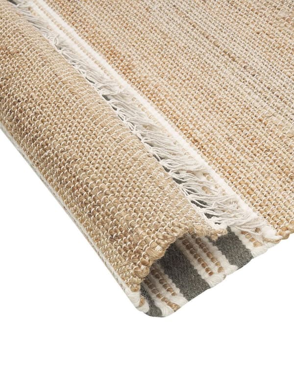 Jute tæppe 80 x 150 cm beige-grå MIRZA Lumarko!