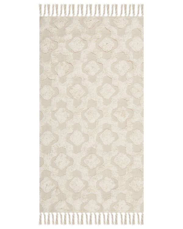Puuvillamatto 80 x 150 cm beige AKSARAY Lumarko!