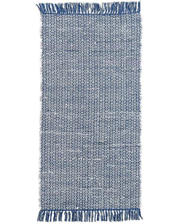 Puuvillamatto 80 x 150 cm sininen BESNI Lumarko!