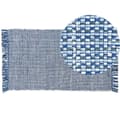 Pikkukuva 1 / 6: Puuvillamatto 80 x 150 cm sininen BESNI Lumarko!