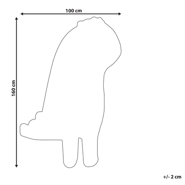 Lasten villainen dinosaurusmatto 100 x 160 cm harmaa DINO Lumarko!