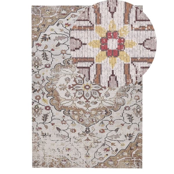 Tæppe 140 x 200 cm beige-brunt KATTAKKADA Lumarko!