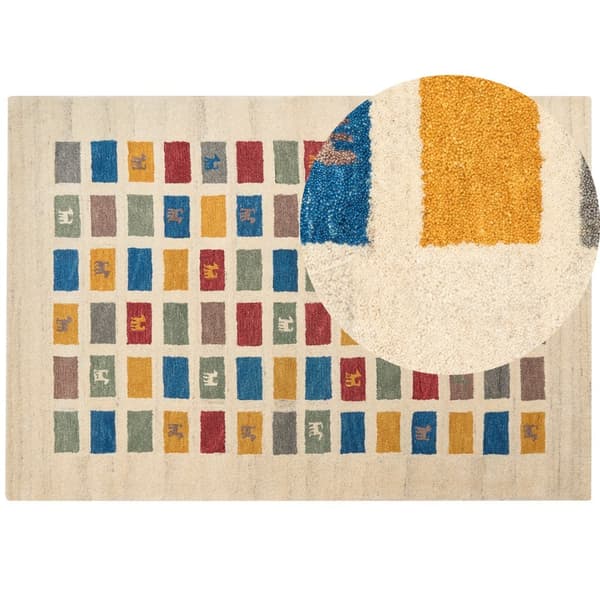 Ull gabbeh matta 160 x 230 cm multicolor MURATLI Lumarko!