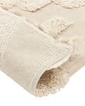 Miniatyrbillede 5 af 7: Bomuldstæppe 80 x 150 cm beige ITANAGAR Lumarko!