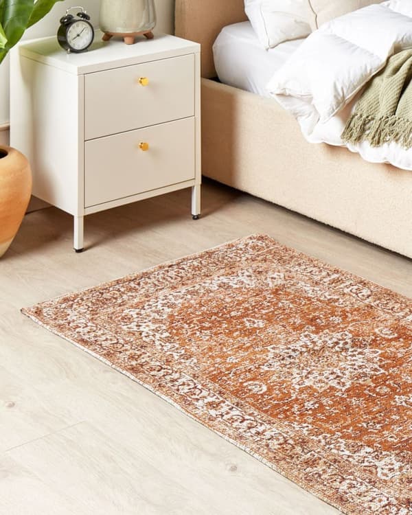 Bomuldstæppe 80 x 150 cm orange HAYAT Lumarko!