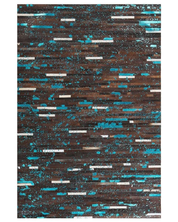 Nahkamatto 160 x 230 cm ruskeansininen KISIR Lumarko!