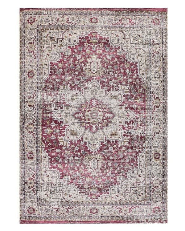 Tæppe 140 x 200 cm rød-beige ARHAVI Lumarko!
