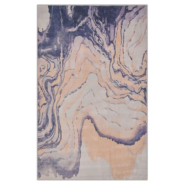Tæppe 140 x 200 cm beige-blå GEBZE Lumarko!