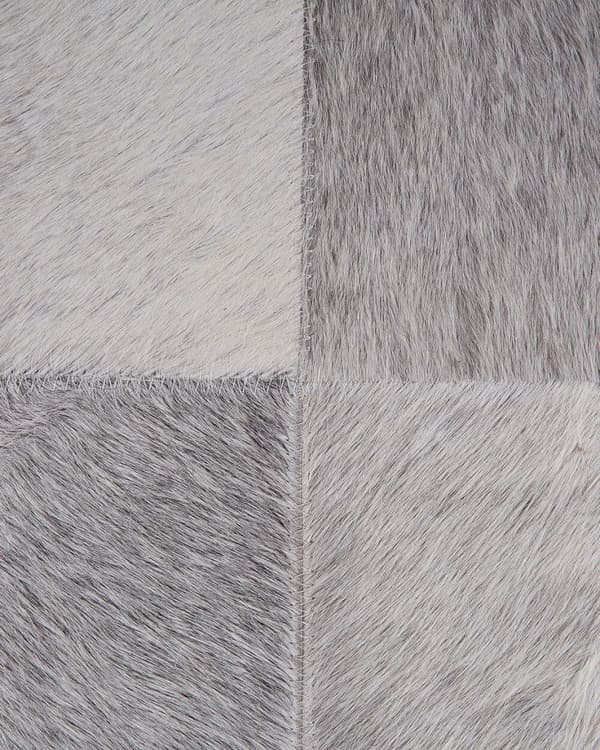 Patchwork-nahkamatto 140 x 200 cm harmaa ALACAM Lumarko!