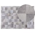 Pikkukuva 1 / 6: Patchwork-nahkamatto 140 x 200 cm harmaa ALACAM Lumarko!