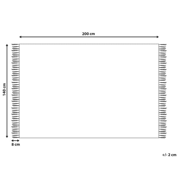 Børnetæppe i bomuld 140 x 200 cm beige med grå DARDERE Lumarko!
