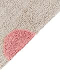 Miniatyrbillede 3 af 6: Børnetæppe i bomuld 140 x 200 cm beige med pink DARDERE Lumarko!