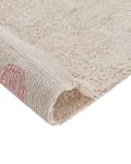 Miniatyrbillede 4 af 6: Børnetæppe i bomuld 140 x 200 cm beige med pink DARDERE Lumarko!