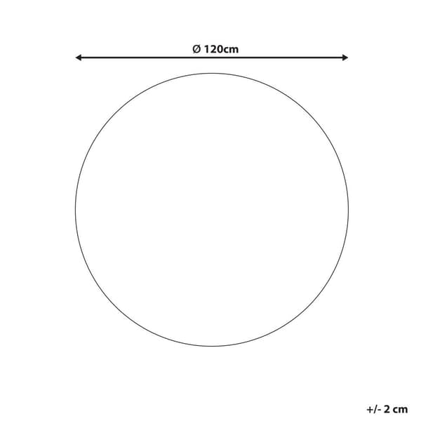 Rund barnmatta i bomull med regnbågsmönster ø 120 cm flerfärgad GORISA Lumarko!