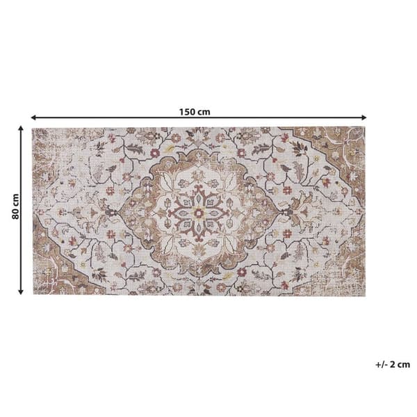Tæppe 80 x 150 cm beige-brunt KATTAKKADA Lumarko!