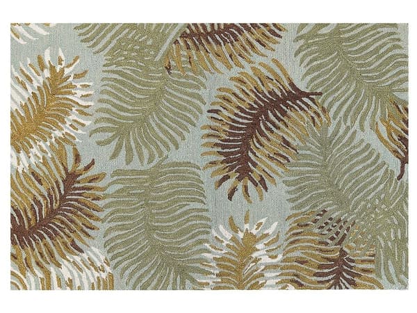 Ullmatta med växtmotiv 160 x 230 cm VIZE