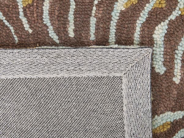 Ullmatta med växtmotiv 160 x 230 cm VIZE
