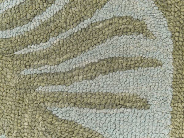 Uldtæppe med plantemotiv 200 x 200 cm VIZE Lumarko!