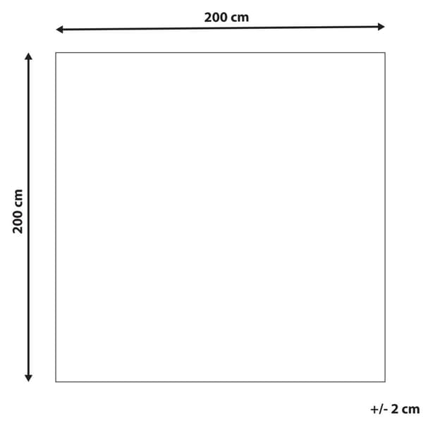 Uldtæppe med plantemotiv 200 x 200 cm VIZE Lumarko!