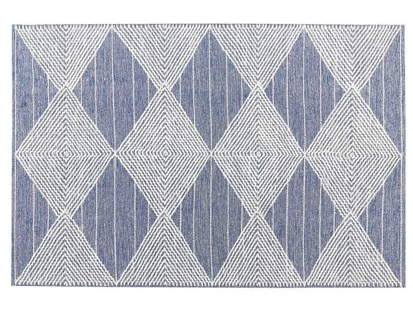 Villamatto 160 x 230 cm beige-sininen DATCA
