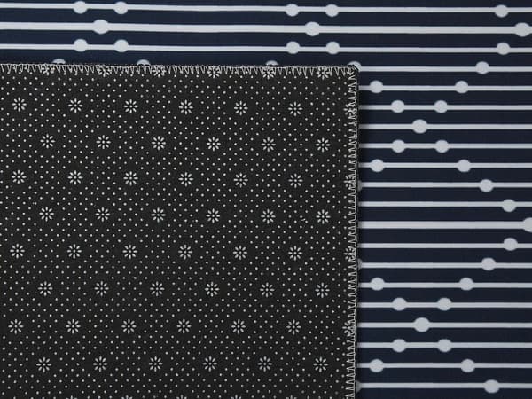 Tæppe 60 x 200 cm marineblå CHARVAD