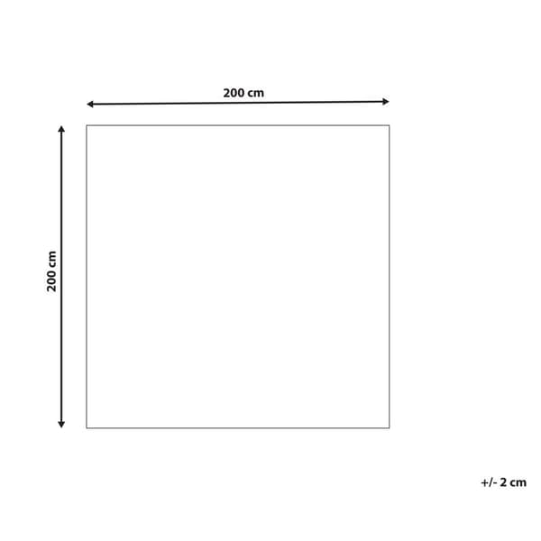 Uldtæppe 200 x 200 cm hvid og blå GEVAS