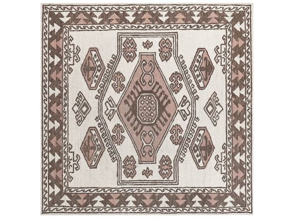 Uldtæppe 200 x 200 cm flerfarvet TOMARZA