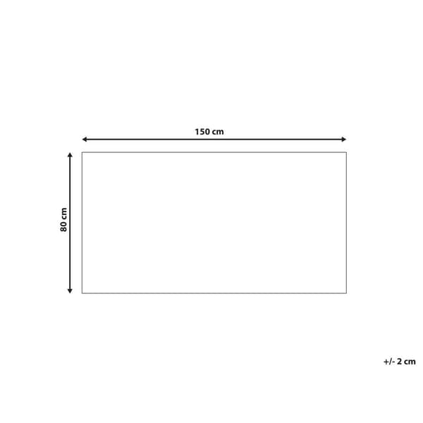 Viskosetæppe 80 x 150 cm lys beige GESI II